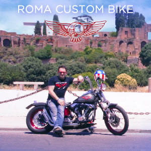 roma custom bike logo